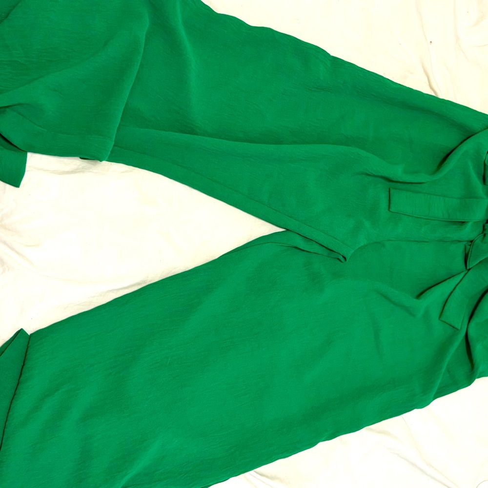 Lulus Green wide leg pant